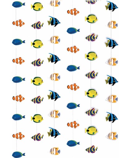 Tropisch deurgordijn met vissen 200 x 90 cm