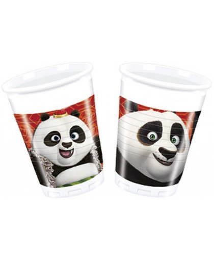 Kung Fu Panda Bekers 200ml 8 stuks
