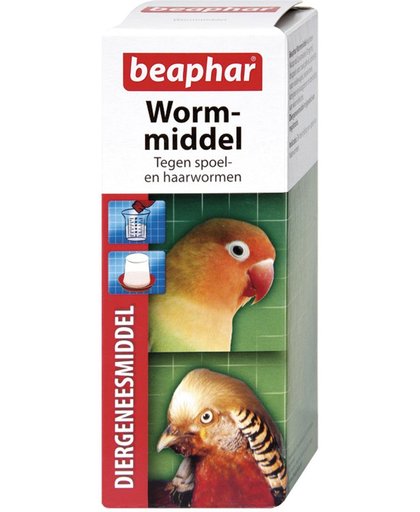 Beaphar Wormmiddel - Vogel - Tegen spoel en haarwormen - 100 ml