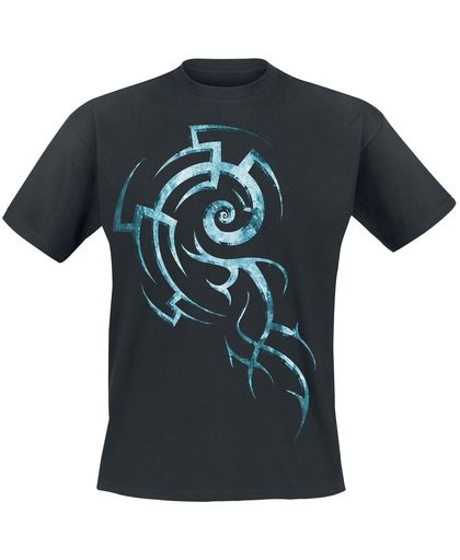 Spiral Tribal T-shirt zwart