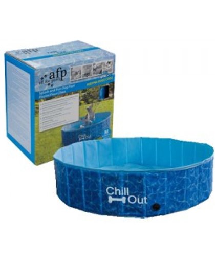 All For Paws Splash And Fun Hondenzwembad - 120x120x30 cm - Blauw - M
