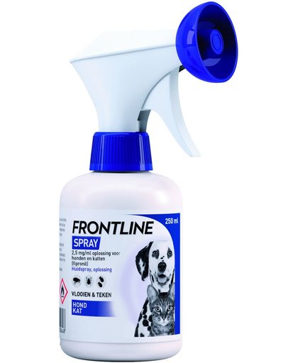 Frontline Spray Anti vlooienmiddel en tekenmiddel - Hond en Kat - 250 ml