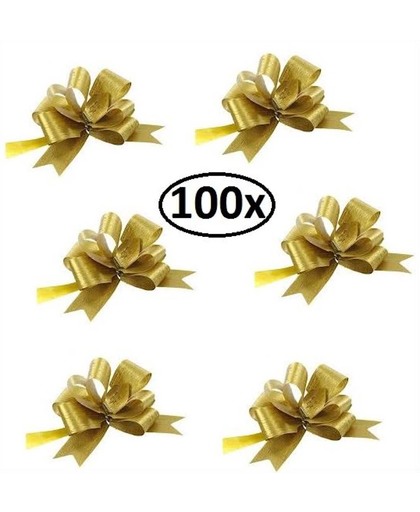 100x Trekstrik/ snelstrik 16mm goud ø60mm