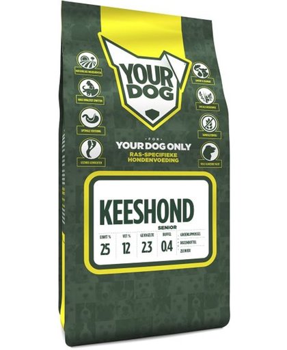 Yourdog dwergkeeshond hondenvoer senior 3 kg