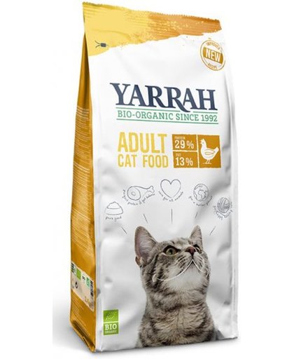 Yarrah cat biologische brokken kip kattenvoer 2,4 kg