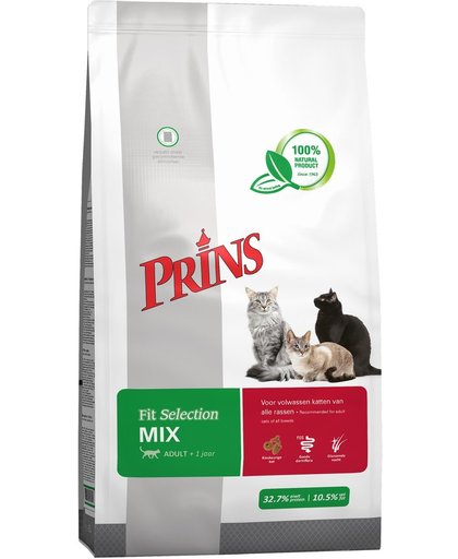 Prins Kattenvoeding Mix - Gevogelte - Kattenvoer - 10 kg