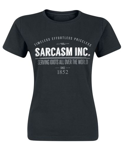 Sarcasm Inc. Girls shirt zwart