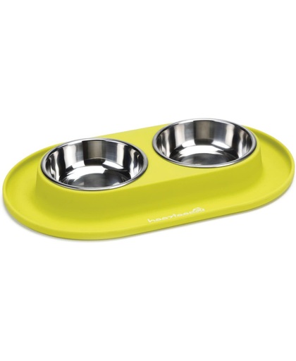 Beeztees - Dinerset Hond - Siliconen - Groen - 31x19 cm