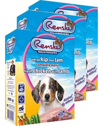 Renske Vers Vlees - Hondenvoer Puppy - 395 g