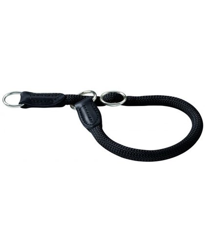 Hunter halsband voor hond freestyle met stop zwart 50 cmx10 mm