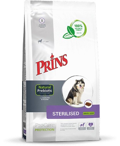 Prins Droogvoer procare sterilised prebiotic - 2x3kg