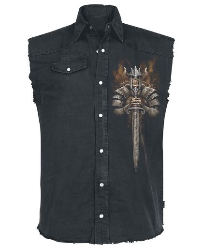 Spiral Viking Warrior Overhemd (mouwloos) zwart