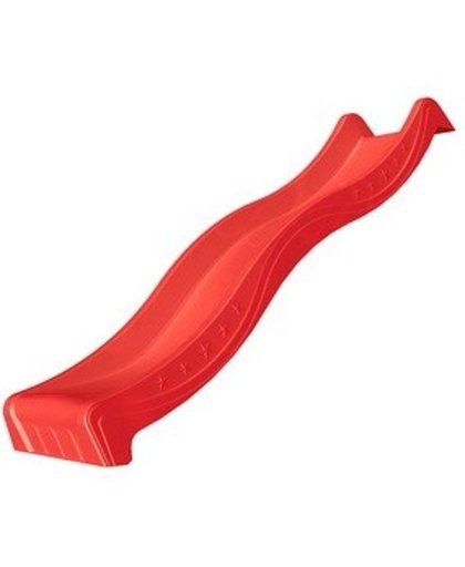 Intergard - Glijbaan rood met wateraansluiting voor houten speeltoestellen 1,25m platvormhoogte
