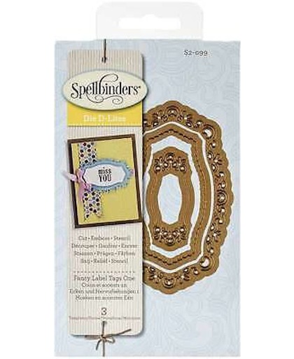 Spellbinders Shapeabilities Die D-Lites-Fancy Label Tags 1 S2-099.