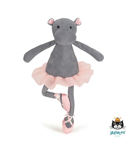 Jellycat - Dancing Darcey Hippo - Small - Ballerina Nijlpaard - Knuffel - 23cm