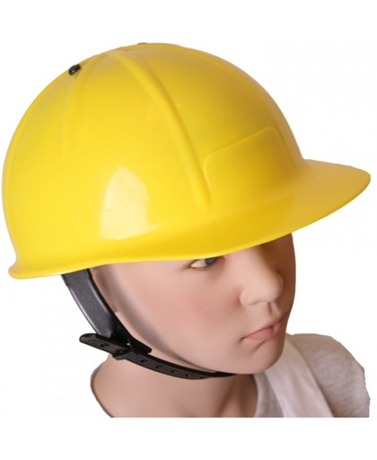 Bouwvakker helm voor kinderen geel