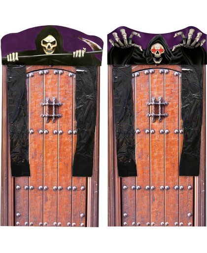 deurgordijn - skelet met licht - 180 x 80 cm