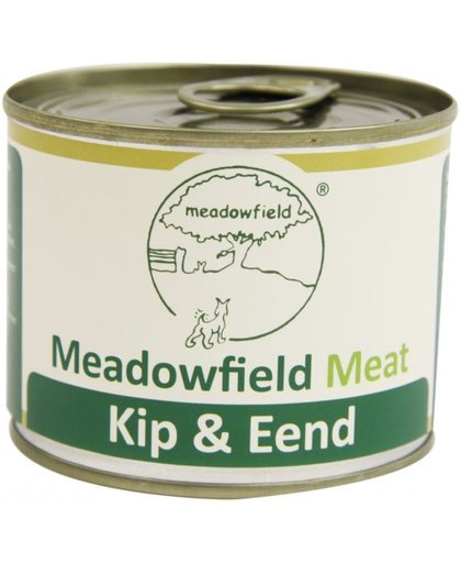 Meadowfield meat blik kip / eend hondenvoer 200 gr
