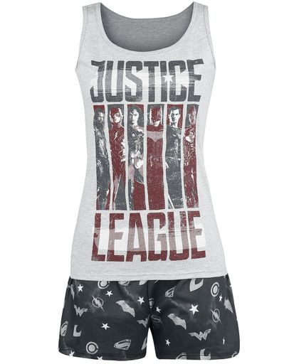 Justice League Justice Flag Pyjama grijs