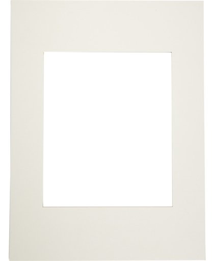 Passepartout lijsten, afm 30x40 cm, off-white, 5 stuks, 500 gr