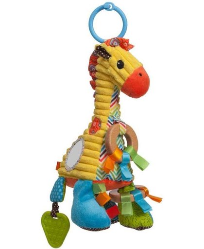 Infantino - Giraffe - Hang Speeltje - Multicolor - GoGaga Series - Leuke giraffe met knisper en andere geluidjes