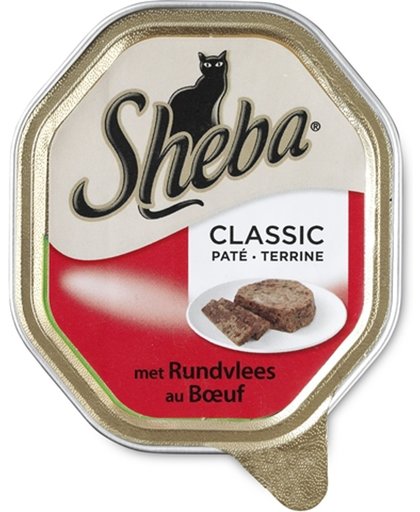 Sheba - Kattenvoer - Classic Paté - Rund - Adult - 22 x 85 gram