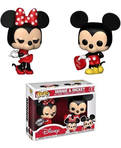 DISNEY - Bobble Head Pop 2-Pack - Minnie & Mickey Valentime