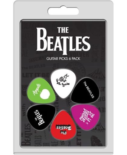 6 pack plectrums The Beatles 4