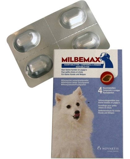 Milbemax Kauwtablet Ontworming - Kleine Hond/Puppy - 4 Tabletten