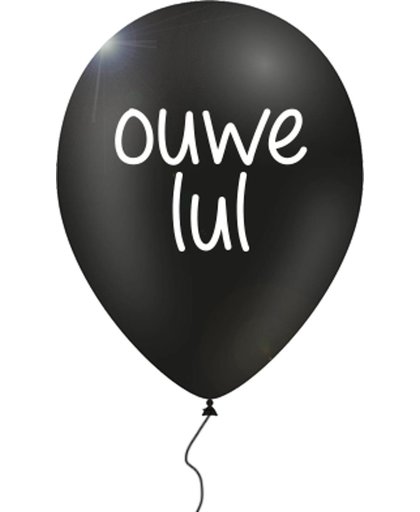 Set met 12 verwensballonnen in cadeauverpakking:  ouwe lul