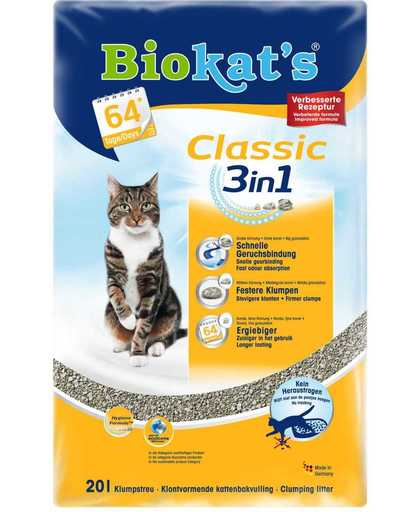 Biokat's Classic 3 in 1 - Kattenbakvulling - 20 L