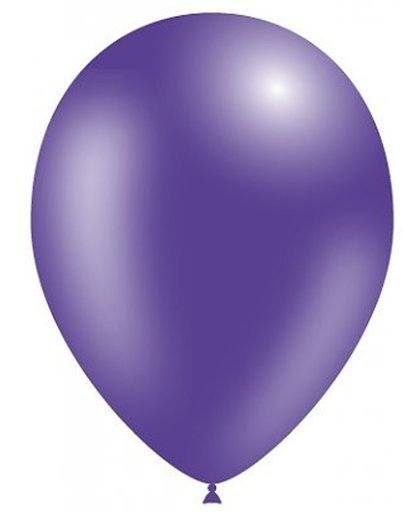 Paarse Metallic Party Balloons - Glanzende Feest Ballonnen 100 stuks