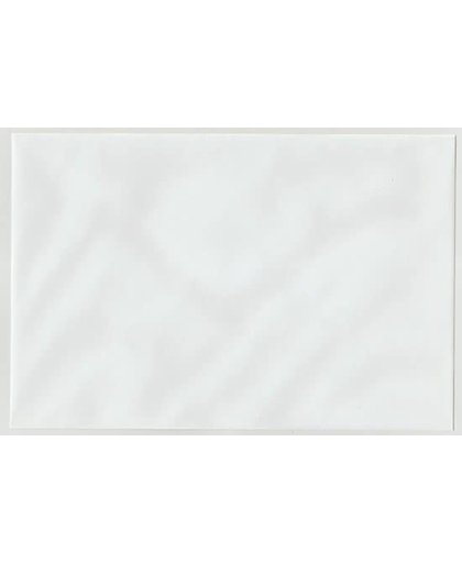 100 Luxe Enveloppen - 18,4 x 27,5cm - Wit met luxe gegolfde sluitklep