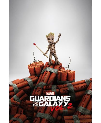 Guardians Of The Galaxy Vol.2 - Groot Dynamite Poster meerkleurig