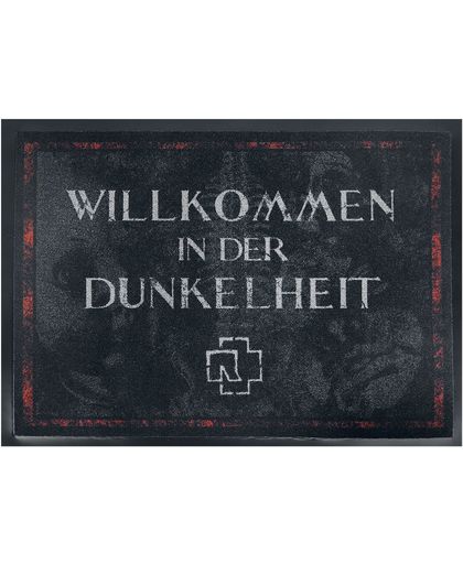Rammstein Willkommen In Der Dunkelheit Deurmat donkergrijs-rood
