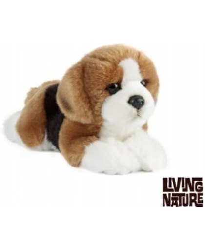 Knuffel Puppy Beagle, Knuffel Hondje, 23 cm , Living Nature