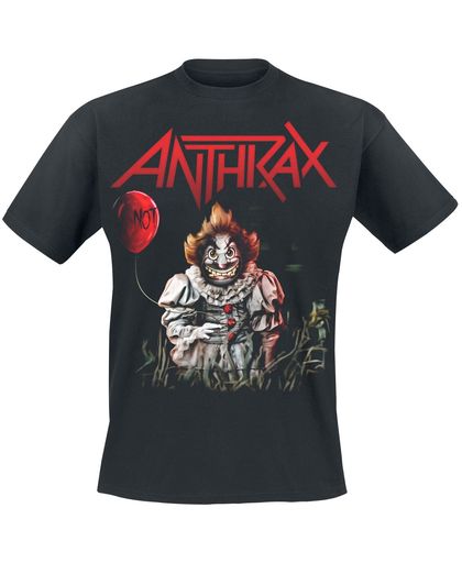 Anthrax Smiling Not Clown T-shirt zwart