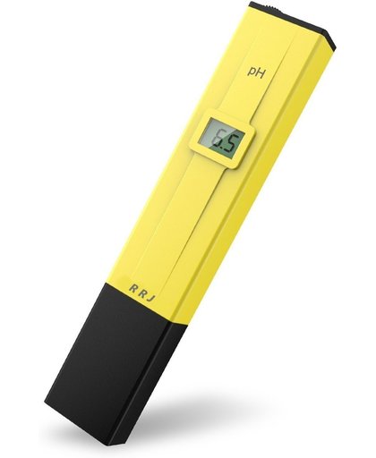 RRJ Digitale PH-Meter voor Aquarium, Water, Zwembad, e.d. - PH Zuurgraad Meter van 0-14 pH (0.1 Nauwkeurigheid) - LCD Display - Inclusief opbergbox - Perfect voor vloeistoffen
