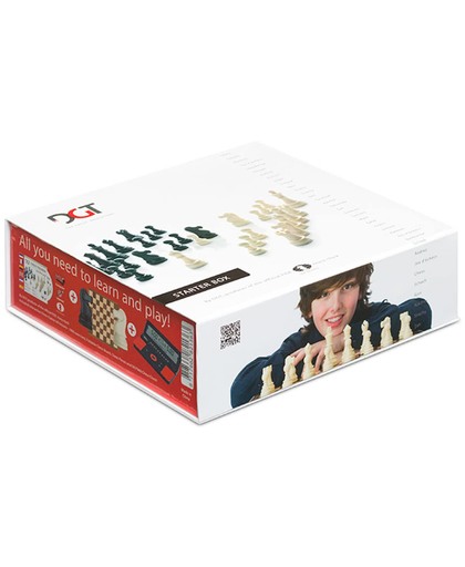 DGT Chess starterbox rood: schaakspel + cd + DGT960 (10876)