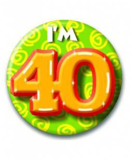 Groene button 40 jaar