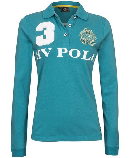 HV Polo Favouritas Eques LS - Polo Shirt - Lago Blue - M