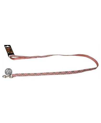 Halsband - Nylon/Pvc Lijn Called -  Roze 20 Mmx130 Cm