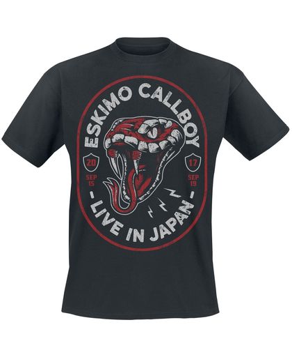 Eskimo Callboy Japan 2017 T-shirt zwart