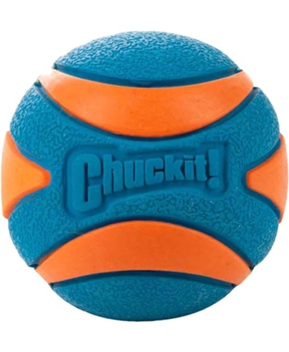 Chuckit Ultra Squeaker Ball Small - Hond - Speelgoed - 5 cm - Oranje/Blauw