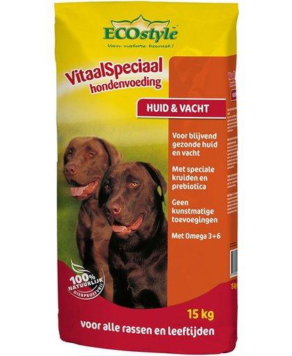 Ecostyle Vitaalspeciaal Huid & Vacht Hondenvoer - Gevoelig Stelsel - 15 kg