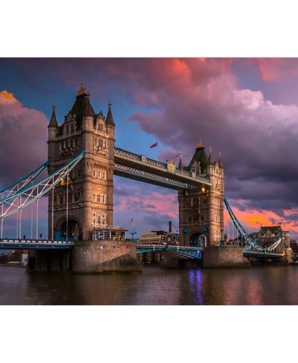 Tower Bridge Londen - Diamond Painting 40x50 (Volledige bedekking - Vierkante steentjes)