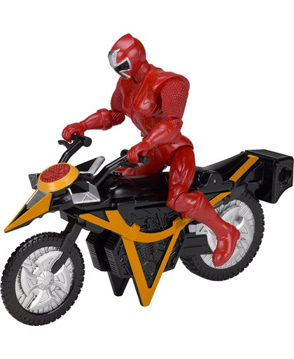 Voertuig Moto Power Ranger Ninja Steel Rood Ranger