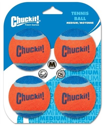 Chuckit! Tennis Ball Medium - 4 stuks