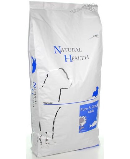 Natural Health Droogvoer Natural Health Dog Vis en Rijst 12.5 Kg