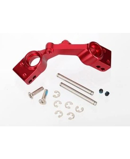 Carriers, stub axle (red-anodized 6061-T6 aluminum)(rear)(2)